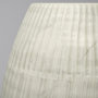 69044 - Reyan Small Pearl White Ceramic Striped Vase 
