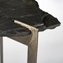 69050-AB - Shale III 50L x 20W Black Live-Edge Slate and Iron Console Table 