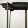 69050-AB - Shale III 50L x 20W Black Live-Edge Slate and Iron Console Table 