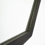 69028 - Aramis I 32" Octagon Black Wood Frame Wall Mirror