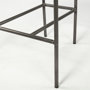 68561 - Parker II Beige Fabric Seat Gun Metal Grey Metal Counter Stool