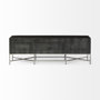 67741 - Hogarth I Dark Brown Solid Wood TV Stand Media Console with Storage, TV up to 81"