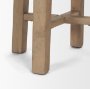 68210 - Brahma 26" Total Height White Washed Wood Stool