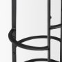67903 - Neo 26.3" Seat Height Brown Wood Seat Black Metal Frame Stool