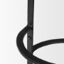 67903 - Neo 26.3" Seat Height Brown Wood Seat Black Metal Frame Stool