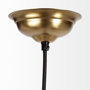 68176 - Prima 9.5x12.5 Gold Metal and Glass Pyramid Pendant Light