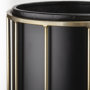 67919 - Pianta 13 x 21 Set of Two Black Metal Insert Brass Frame Plant Stands 