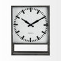 68082 - Felix Gray Metal Square Table Clock