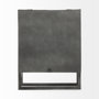 68082 - Felix Gray Metal Square Table Clock
