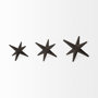 68650 - Rhea (Set of 3) Brown Cast Iron Small, Medium & Large Jacks