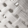 31056 - Forillon I Short White Glazed Lattice Pattern Vase