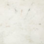 67038 - Bombola I (Small) 15L x 15W White Round Marble Top W/Black Metal Frame Accent Table 