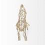 67884 - Frankie II 13L x 6W Gold Wire Framed Dog Shaped Decor