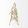 67884 - Frankie II 13L x 6W Gold Wire Framed Dog Shaped Decor
