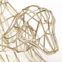 67884 - Frankie II 13L x 6W Gold Wire Framed Dog Shaped Decor