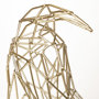 67884 - Frankie II 13L x 6W Gold Wire Framed Dog Shaped Decor