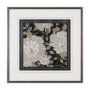 10210 - Garden Noir I by June Erica Vess a Hand Embellished Textured Framed Art Print Matted under Glass