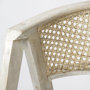 68497 - Tabitha 30.75" Seat Height Beige Fabric/Rattan Seat Blonde Wood Frame Bar Stool