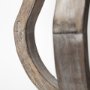53142 - Brillion Small Rustic Wood Metal Table Candle Holder 