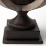 53142 - Brillion Small Rustic Wood Metal Table Candle Holder 