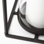 67243 - Kingston I Large Rustic Metal Framed Table Candle Holder 