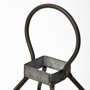 67244 - Kingston II Small Rustic Metal Framed Table Candle Holder 