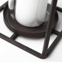 67244 - Kingston II Small Rustic Metal Framed Table Candle Holder 