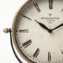 63102 - Houston Gold Metal Half Moon Base Table Clock