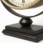 63102 - Houston Gold Metal Half Moon Base Table Clock