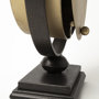 63102 - Houston Gold Metal Half Moon Base Table Clock