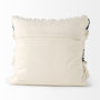 68391 - Beardell 18x18 Cream And Black Details With Tassels Pillow Cover 