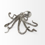 57388 - Strafford Medium 13L x 7W Silver Resin Octopus