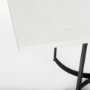 68848-AB - Tanner I 71L x 35W Rectangular White Marble W/ Metal Base Dining Table