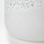 69034 - Pearl Short White Gold Rim Glass Vase 