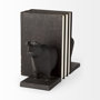 69064 - Taurus III (Set of 2) 9L x 4W Black Cast Aluminum Bull Bookends
