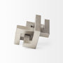 67014 - Link Small Silver Metal Sculpture Decorative Object