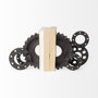 67648 - Cogsworth Set of 2 14L x 4W Brown Resin Industrial Gear Bookends