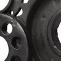 67648 - Cogsworth Set of 2 14L x 4W Brown Resin Industrial Gear Bookends