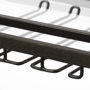 69086 - Chriselle Black Metal And Glass Two Tier Bar Cart