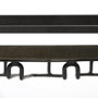 69086 - Chriselle Black Metal And Glass Two Tier Bar Cart