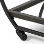 69086 - Chriselle Black Metal And Glass Two Tier Bar Cart
