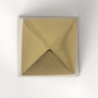69160 - Giza (Set of 2) 4L x 4W Gold Elongated Pyramids