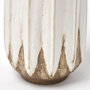 68613 - Sisko I Short Rustic Brown White Ceramic Vase