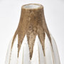68614 - Sisko II Tall Rustic Brown White Ceramic Vase