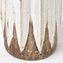 68614 - Sisko II Tall Rustic Brown White Ceramic Vase
