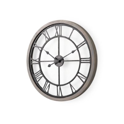 69347 - Mething Gray 25" Medium Farmhouse Wall Clock 