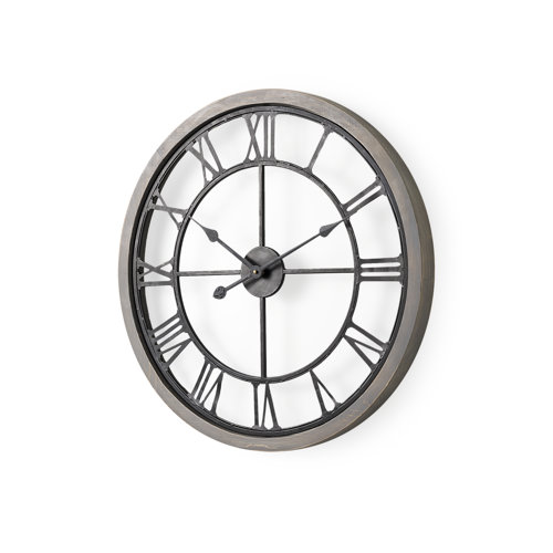 69347 - Mething Gray 25" Medium Farmhouse Wall Clock 