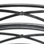 67237 - Piers (Set of 2) Black Metal Mirrored Round Trays