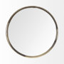 67242 - Serkis 15L x 15W Gold Metal Mirrored Base Round Tray 