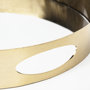 67242 - Serkis 15L x 15W Gold Metal Mirrored Base Round Tray 